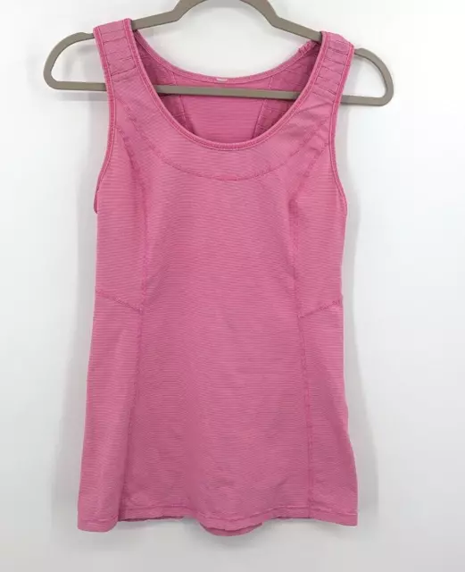 Lululemon Women's Size 9 Pink Stretch Activewear Workout Yoga Tank Top