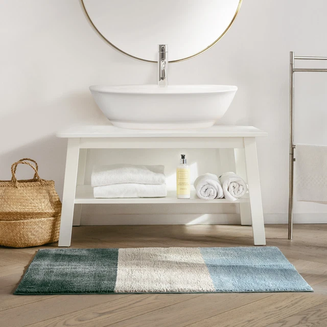Badematte Badteppich Horizont Duschvorleger in 4 Farben & 3 Größen rutschhemmend