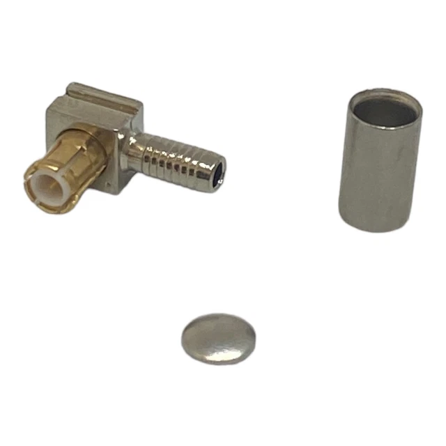 1363301-1 Tyco Electronics MCX (M) Right Angle Coaxial Connector For RG316 Cable