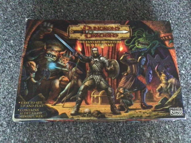 Dungeons & Dragons The Fantasy Adventure Board Game Parker 2003 Complete