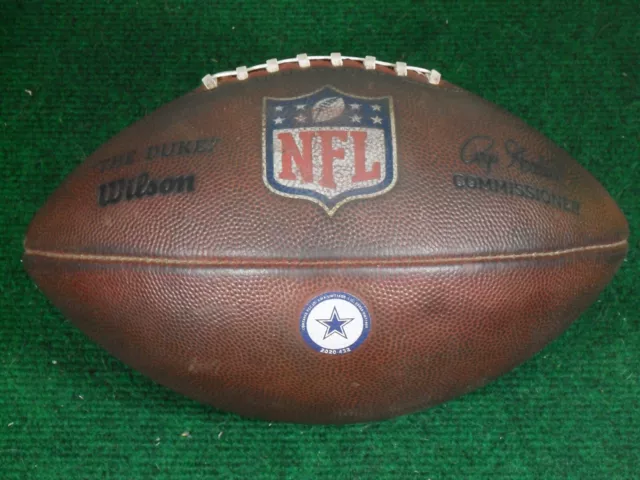Used 2020 Wilson NFL The Duke Dallas Cowboys Official Game Football Ball 432