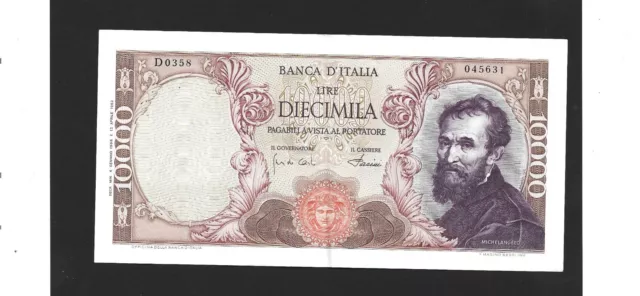 Billet de banque d'Italie 10000 lires 1968 SUP