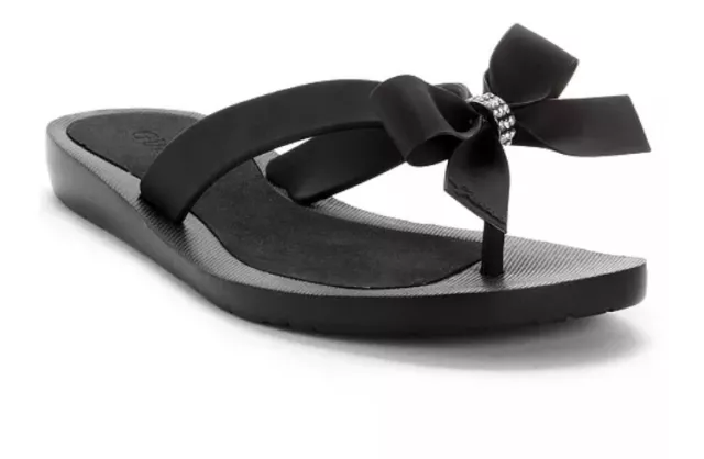 Guess Women's Tutu Bow Flip Flops, Size 6, Brand New in Box