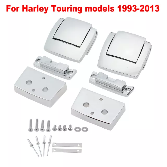 Tour Pack Latches Locks For Harley Touring Street Electra Glide Road King Chrome