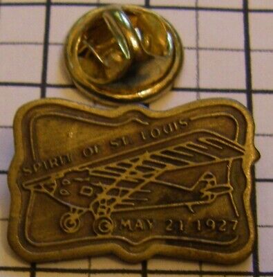 Charles Lindbergh Spirit of Saint Louis New York Paris 1927 vintage PIN badge