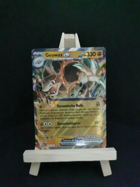 Pokemon Karte | Geowaz ex 076/165 | Deutsch | Near Mint | MEW 151 | Double Rare