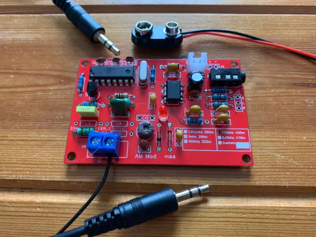 AM transmitter/modulator, Pantry transmitter, for vintage AM radio 750khz/400m