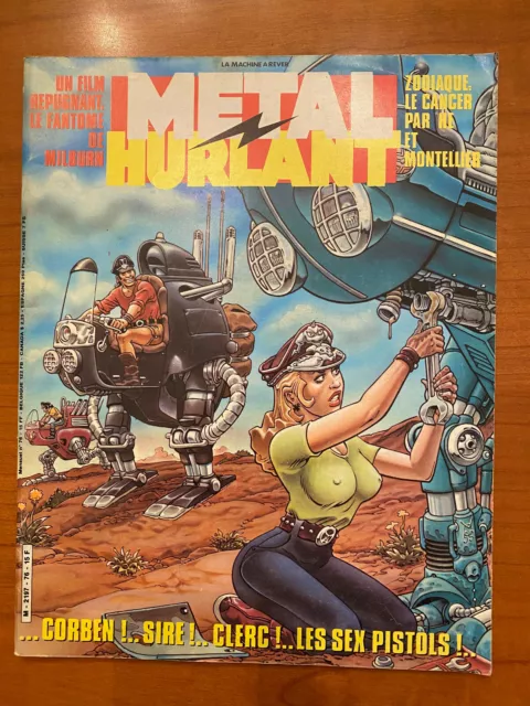 MÉTAL HURLANT n°76 Juin 1982 CORBEN ! SIRE ! CLERC! LES SEX PISTOLS !