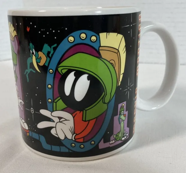 Vtg  Marvin the Martian Looney Tunes Coffee Mug Cup Duck Dodgers Space 1995