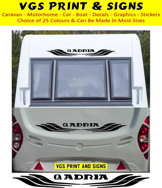 Adria Side/Rear Panel Caravan Sticker - SINGLE Adria Side/Rear Panel Caravan Sticker - SINGLE