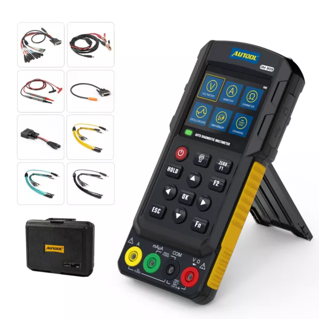 KFZ Digital Multimeter Oszilloskop AC DC Spannungsprüfer  Injektortester 2in1