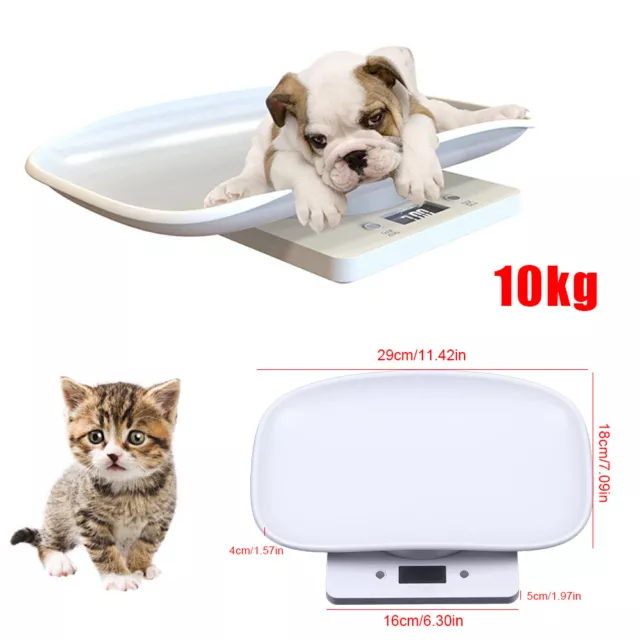 10kg/22lbs Digital Weighing Scales For Puppy Infant Cat Pet Electronic Scale LCD