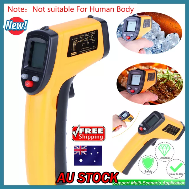 Digital Infrared No-Contact Thermometer Handheld Temperature Gun IR Laser Point