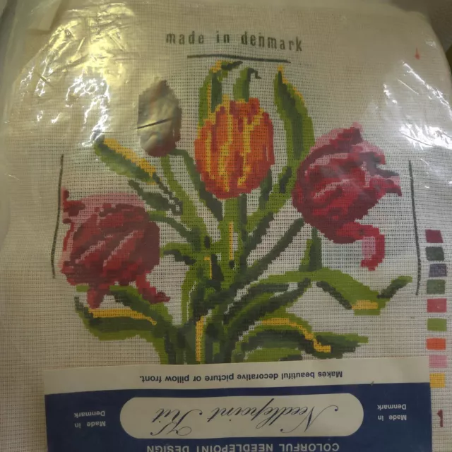 Needlepoint Kit Made In Denmark Blooming Tulips