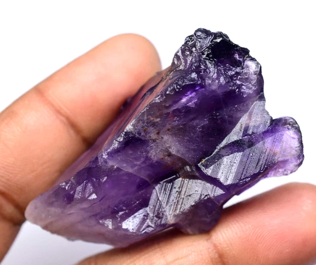 Améthyste Naturelle Africaine De 5,67 Carats - Coupe Ronde - Couleur Violet Intense - Clarté WS1