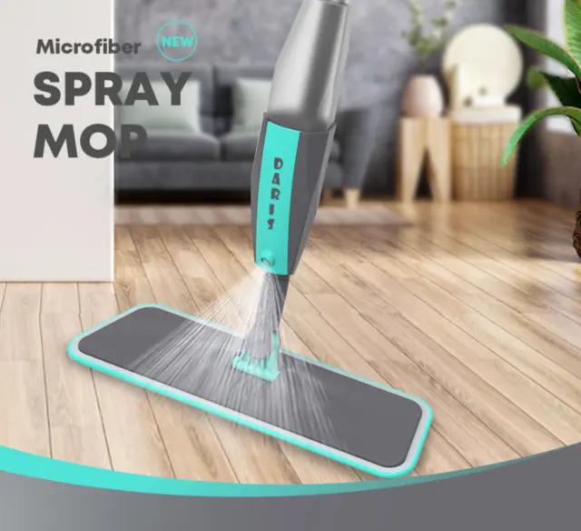 360°Rotatable Spray Mop Broom Set for Floor Home Cleaning Microfiber Pad set