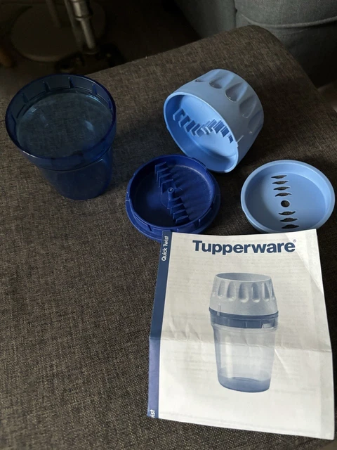 TUPPERWARE KNOBI QUICK Twist D 133 Zerkleinern Knoblauch Peperonis ...