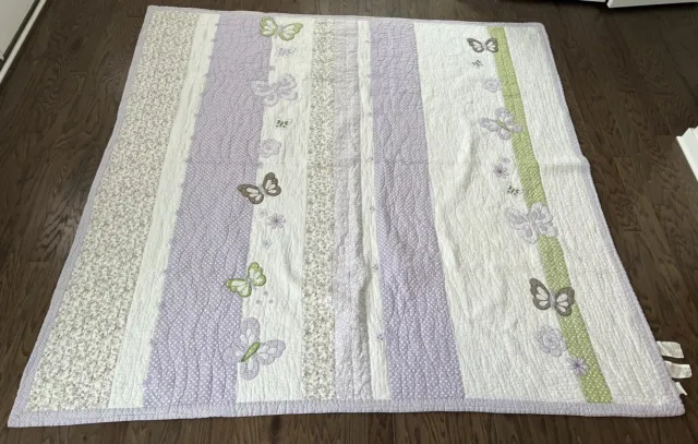 Vintage Pottery Barn Kids Butterfly Quilt Full/Queen