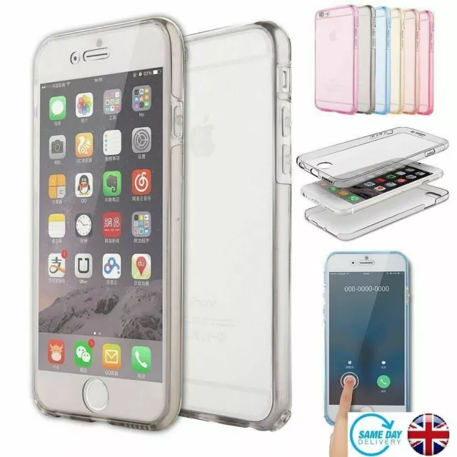 360 Case For Huawei Models Ultra Slim Clear Gel Cover Screen Protector