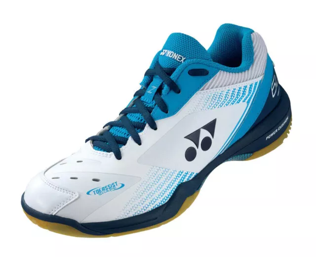 Yonex Badminton Indoor Shoes SHB65Z3 Men - White / Ocean Blue - 2023 New