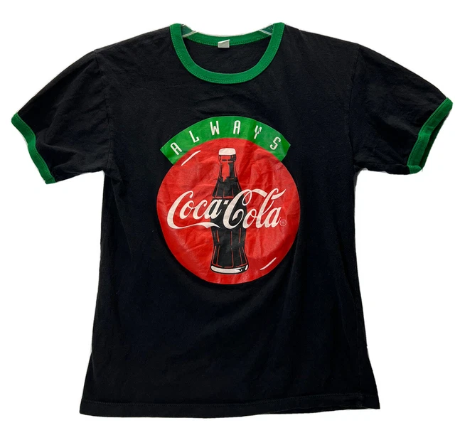 Vintage Coca Cola Black T Shirt Size Women’s Large Always Coca Cola 1994