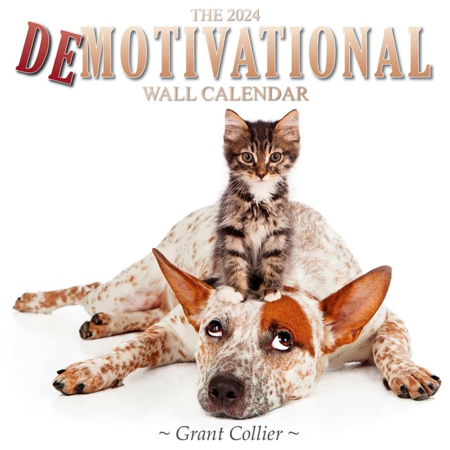 COLLIER PUBLISHING, Demotivational 2024 Wall Calendar $17.50 - PicClick