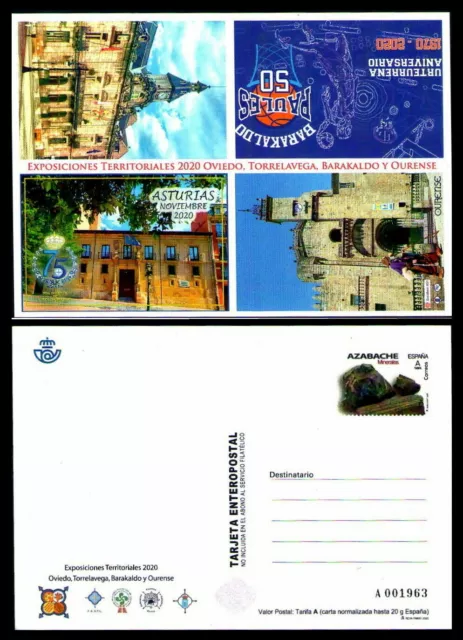 Tarjeta Del Correo Edifil 148 Exposiciones Territoriales De Fesofi 2020