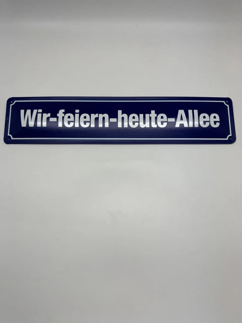 Schild „Fickt-Euch-Allee“ – 30x10 Cm, Alu-Verbund, Wetterfest, Selbst Gestalten