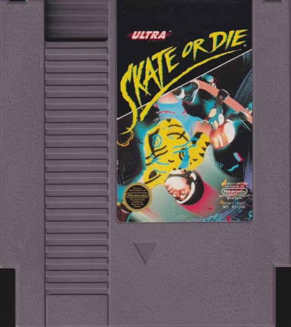 SKATE OR DIE (1988) nes nintendo entertainment system konami us NTSC USA IMPORT