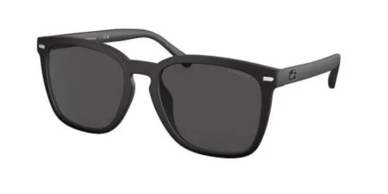 Coach Men's 56mm Rubber Black Sunglasses HC8354U-572087-56