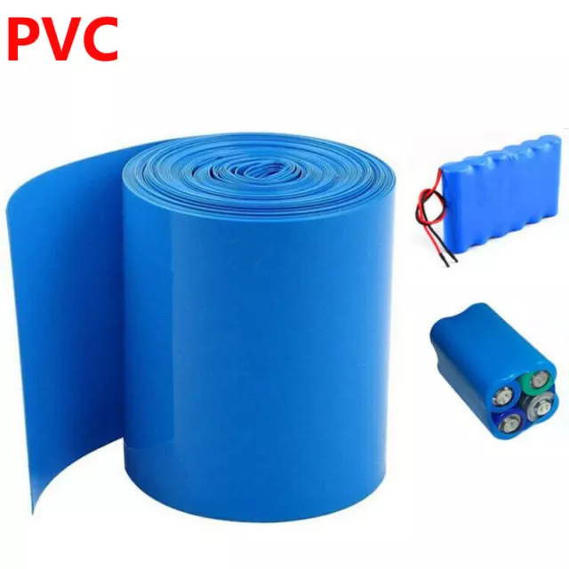 Blue 7mm-625mm Wide PVC Heat Shrink Tubing Wrap Lipo Li-ion NiCd RC Battery Pack