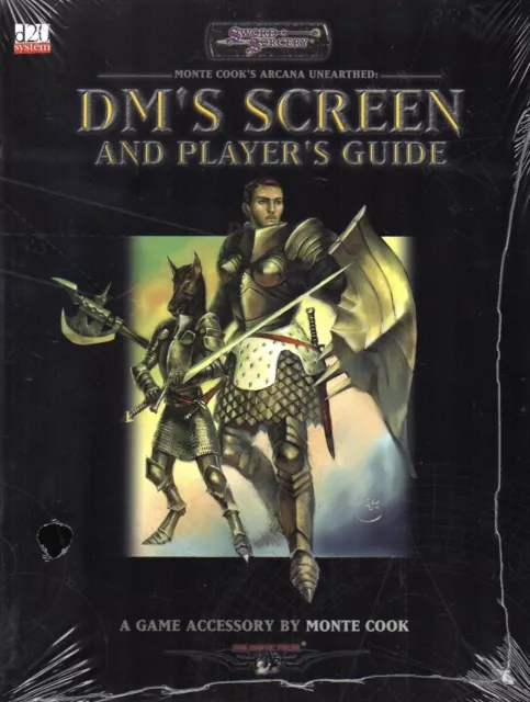 SWORD & SORCERY-Monte Cook's Arcana Unearthed Player's Guide-DM`S SCREEN-rare