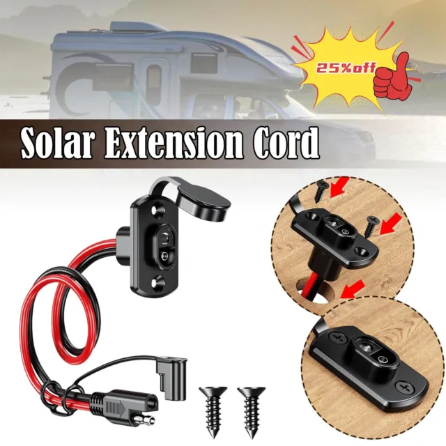 Car Battery Extension Tender SAE Power Automotive Panel Connector Cable CAR