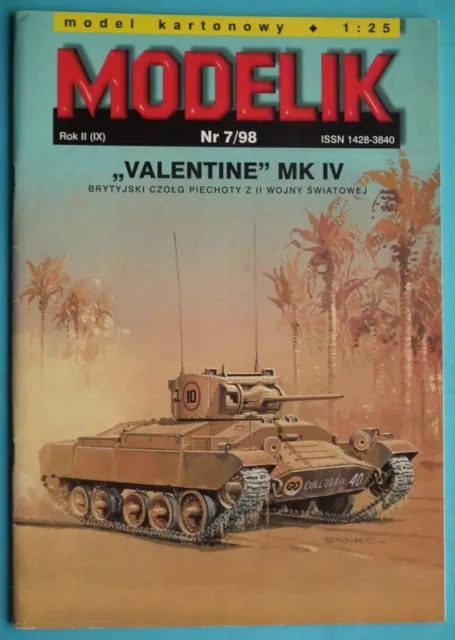 Modelik 7/1998 - Britischer Infanteriepanzer Valentine Mk IV