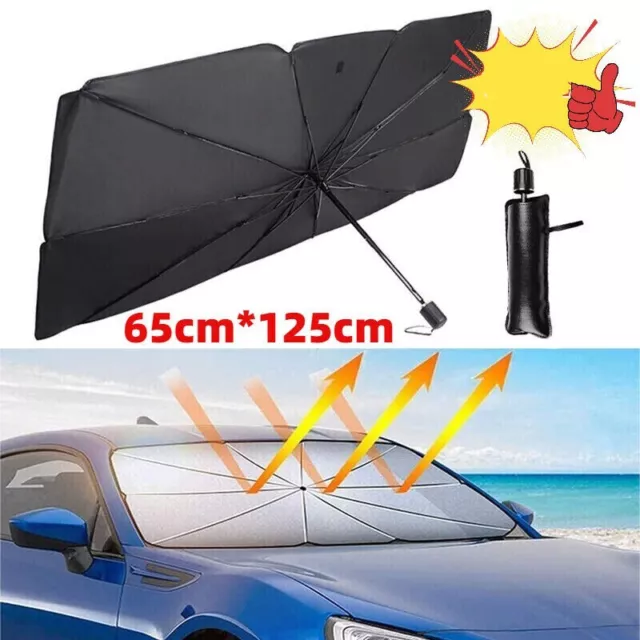 Auto Windschutzscheibe Sonnenschutz Faltbarer Regenschirm Front Fensterabdeckung