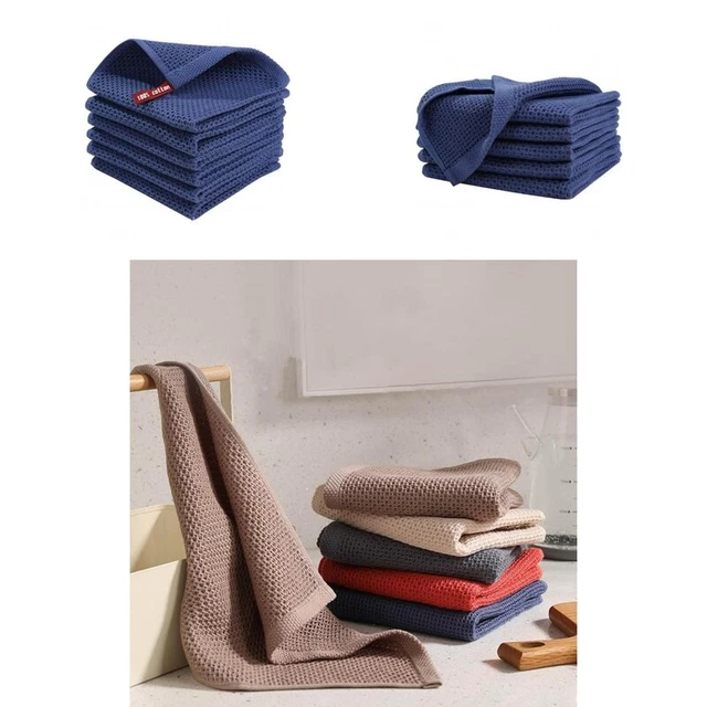 3 piezas trapos de limpieza de cocina transpirables lavado facial panal textura cocina