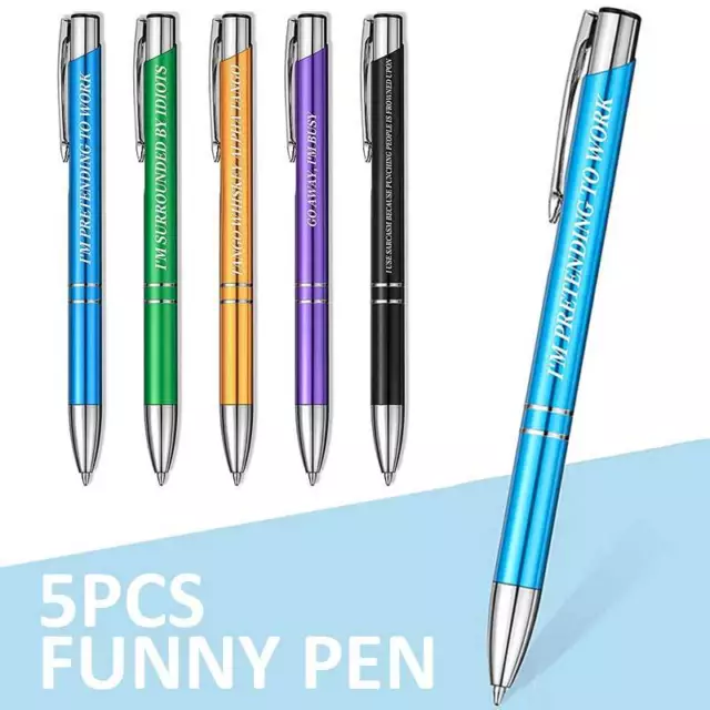  Cheeky Chops Funny Rude pens I hate everyone Novelty Office  Stationary PEN64 : Office Products