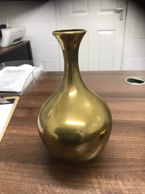 Vintage Brass Vase 10 Inches High