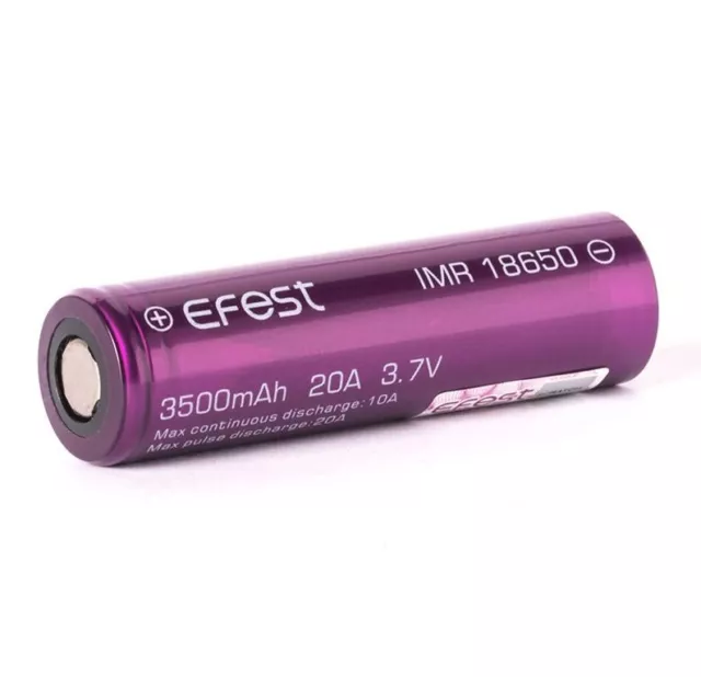 Efest Purple IMR 18650 3500mAh 3,6V - 3,7V Li-Ionen (FlatTop) ungeschützt e Zig