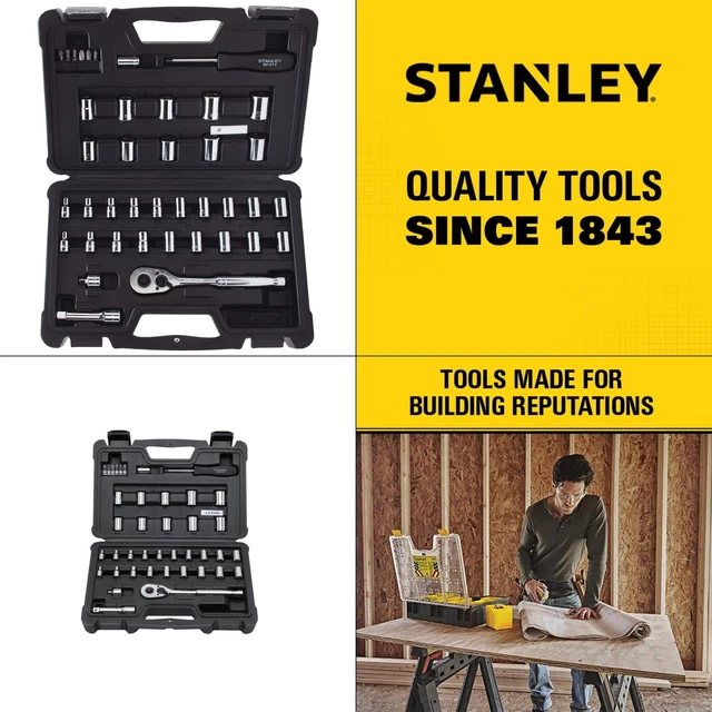 MECHANICS TOOL SET (40piece) Stanley In Drive Mechanic's Piece Pc Socket + 36.99 PicClick MECHANICS TOOL SET (40piece) Stanley In Drive Mechanic's Piece Pc Socket + 36.99 PicClick
