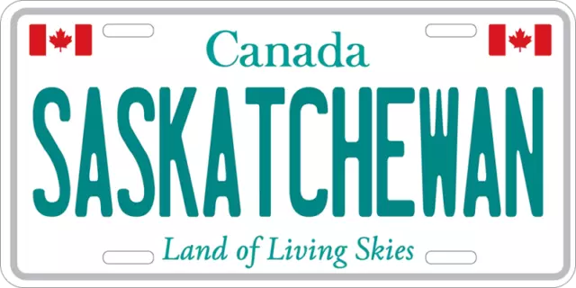 Saskatchewan Aluminum Embossed Auto Car SUV Truck Vehicle License Plate 12"x6"