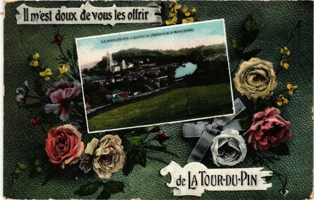 CPA 38 La Tour Du Pin La Gare Et Le Train Tramway Ligne De La Tour Du Pin Les Avenieres Cpa Delcampe 1091107285