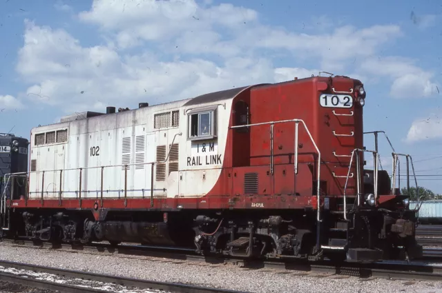 Duplicate  Train Slide Iowa Minnesota Rail Link GP-9 #102 06/1997 Kansas City