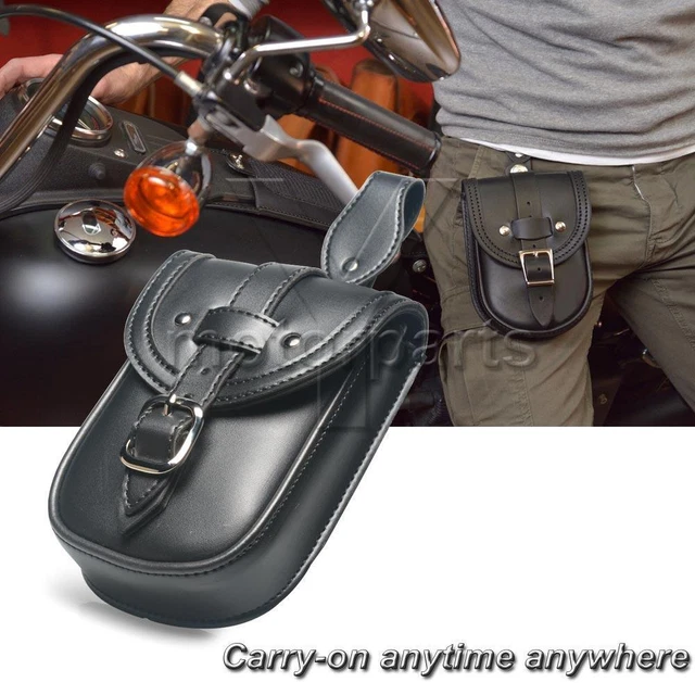 Detachable Leather Fuel Tank Bag for Harley Dyna FXD Street Bob Low Rider 06-17