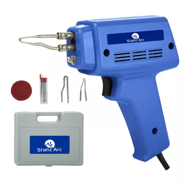 100W Electric Soldering Gun Iron Kit Electronics Weld Solder Tip Wire High Temp