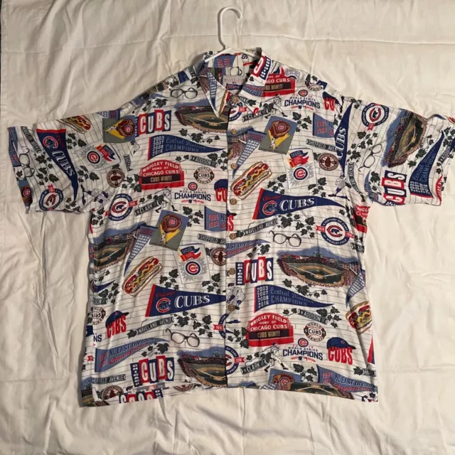 Chicago Cubs Reyn Spooner Hawaiian Shirt, Aloha Baseball Scenic Wrigley -  Listentee