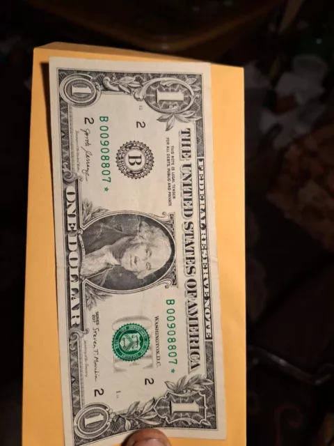 1$ Star Note.nice Serial #