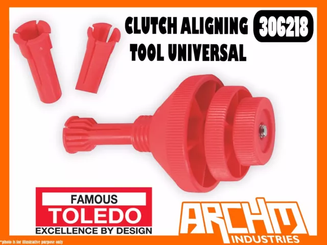 Toledo 306218 - Clutch Aligning Tool - Universal - Three Locating Adaptors