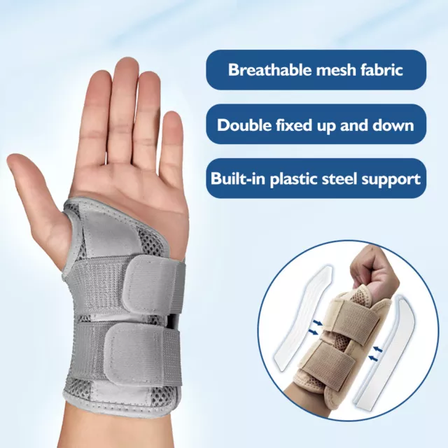 Left / Right Wrist Hand Support Brace Splint Carpal Tunnel Sprain Arthritis Pain