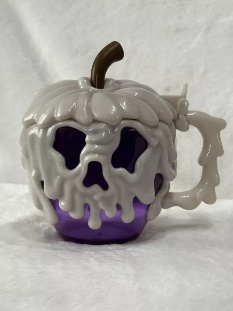 Disney Parks Snow White Evil Queen Purple Poison Apple Stein Mug Cup Glow Dark